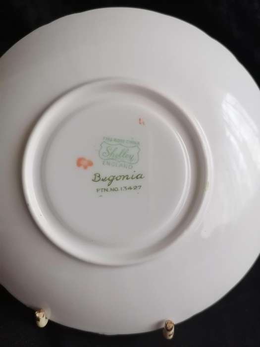 Vintage Shelley Begonia Coffee Saucer - 13427.