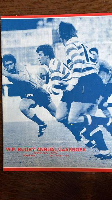 1984 Western Province vs Northern Transvaal at Newlands Signed Baumgarten Programme, details below