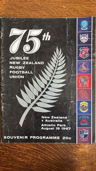 1967 New Zealand vs Australia at Athletic Park Programme, details below