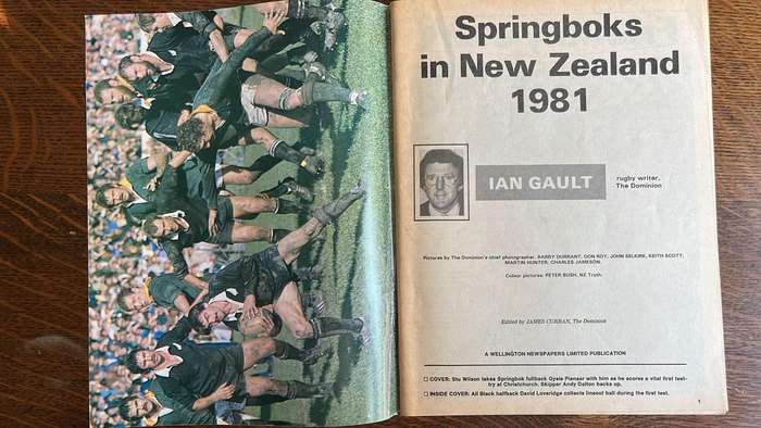 1981 Springboks in New Zealand, details below