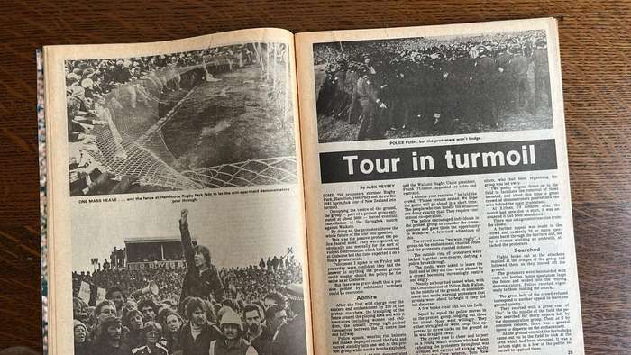 1981 Springboks in New Zealand, details below