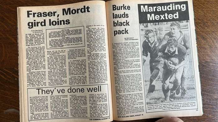 1981 Springboks in New Zealand, details below