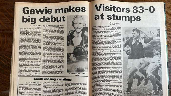 1981 Springboks in New Zealand, details below