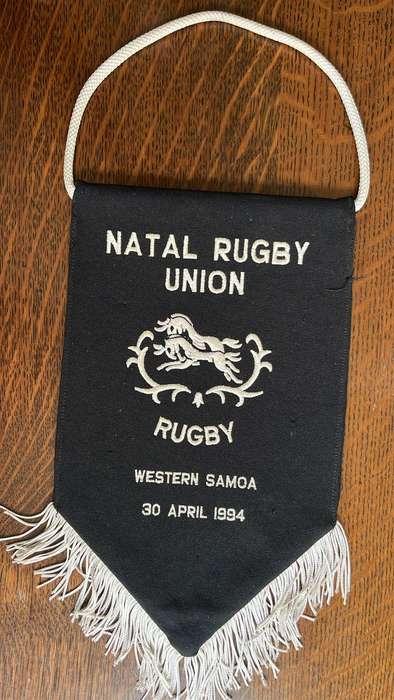 1994 Natal vs Western Samoa Pennant, details below
