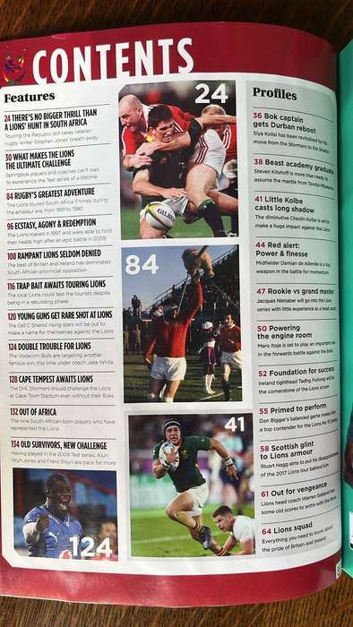 2021 Lions Series Complete Set of Programmes & Guide Book, details below