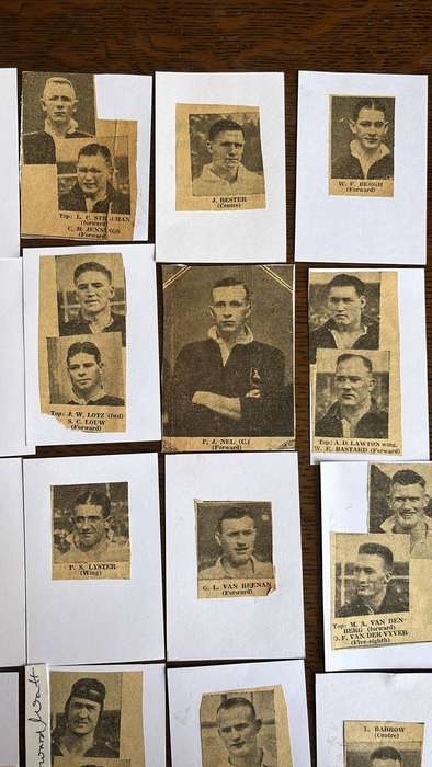 1937Springbok Squad for Australasian Tour Signed Pen Pictures, details below