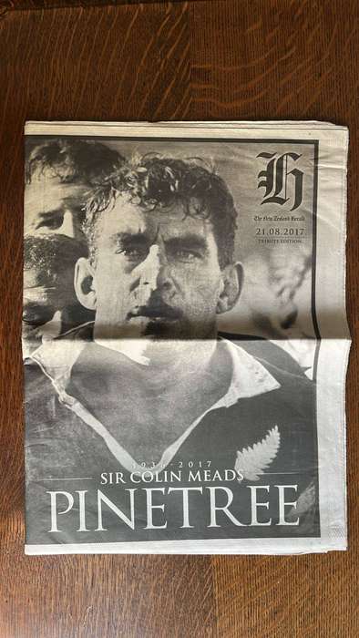 2017 Tribute to Sir Colin Meads, details below
