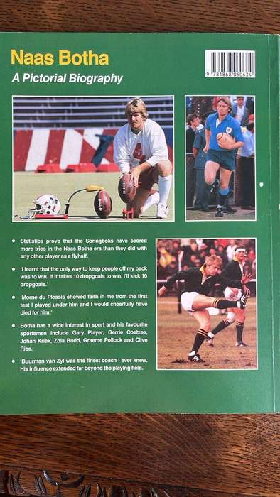 Naas Botha Rugby's Golden Boy - South African Sporting Greats, details below