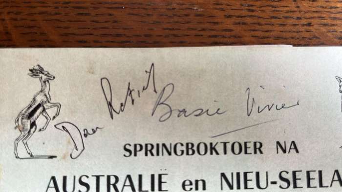 1956 Springbok Tour to Australasia Trials Pack, details below