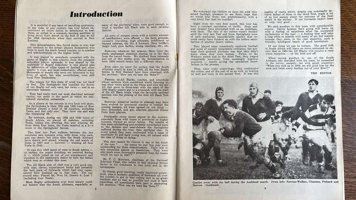 1956 Springboks in New Zealand, details below