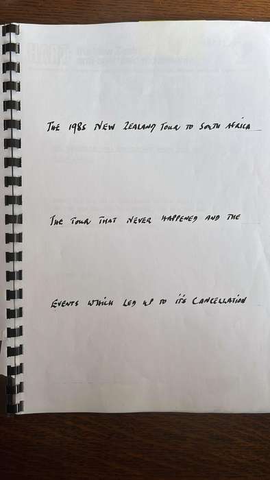1985 New Zealand Tour That Never Happened Documents, details below