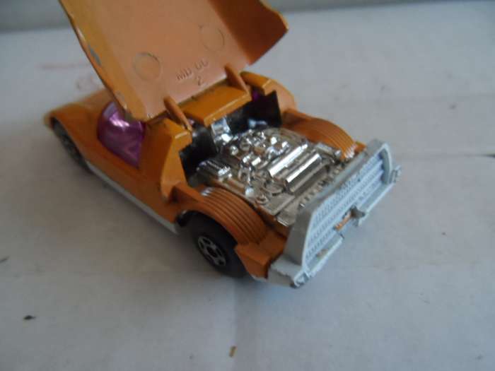 Matchbox Lesney Superfast No66 MAZDA RX500 in ORANGE with " white PAINTED BASE "- unboxed