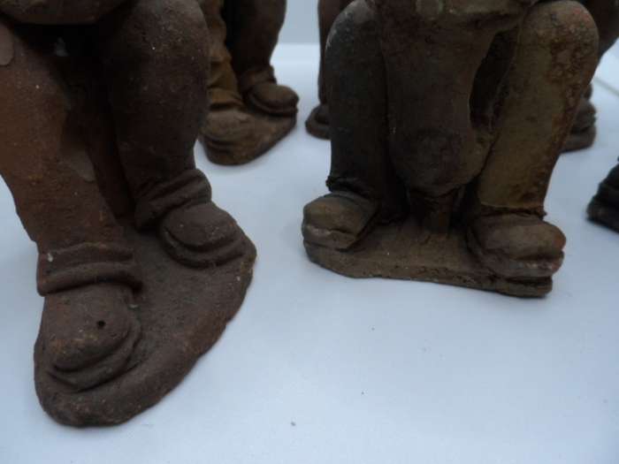 CLAY 9 MAN MUSIC GROUP 11 TO 14 CM  TALL [Y301]