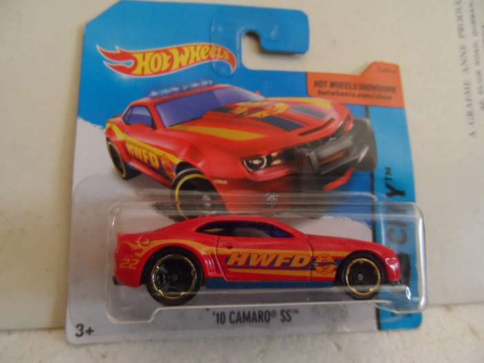 2014 Hot Wheels '10 Camaro SS "HWFD" HW City Series #42/250- sealed short card-[m53]