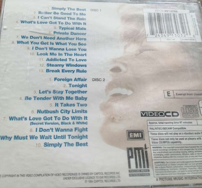 Tina Turner - Simly the best '94 - The video collection