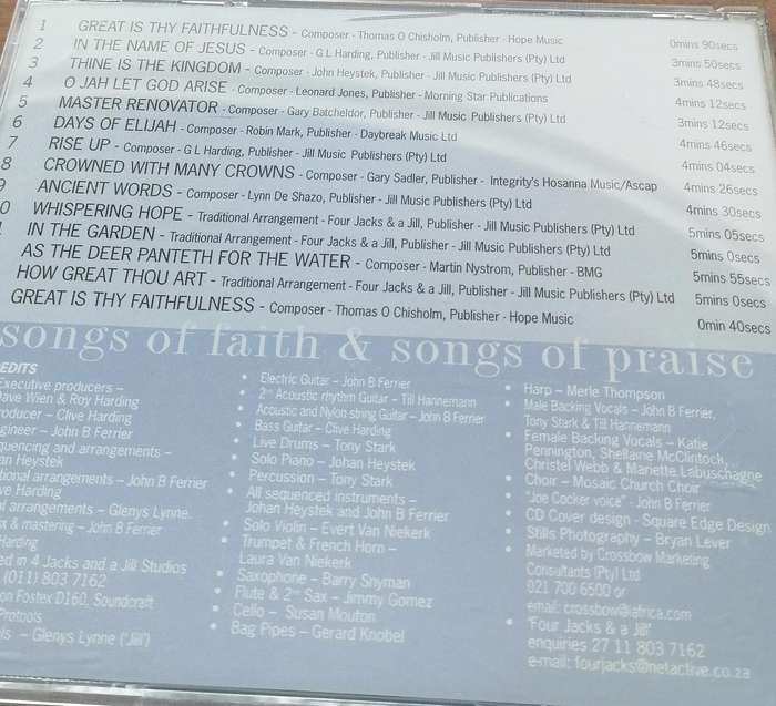 4 Jacks and A Jill  - A Time of Faith CD