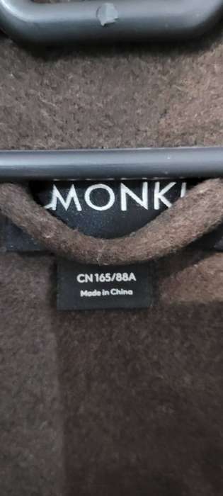 Monki long coat (brown/grey)