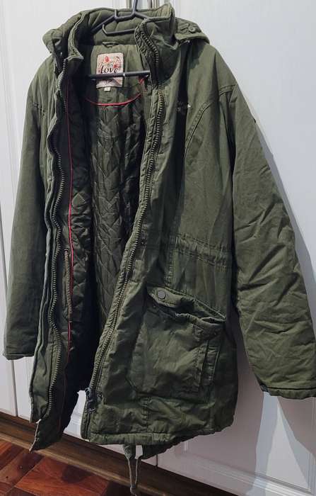 Long jacket with hoodie