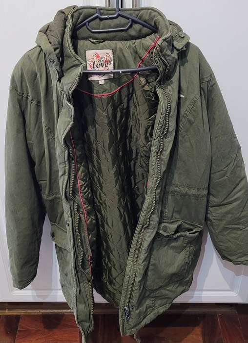 Long jacket with hoodie