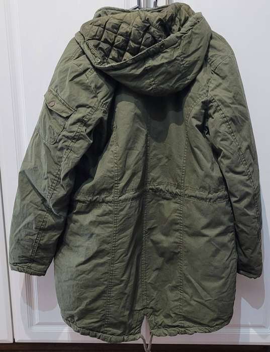 Long jacket with hoodie