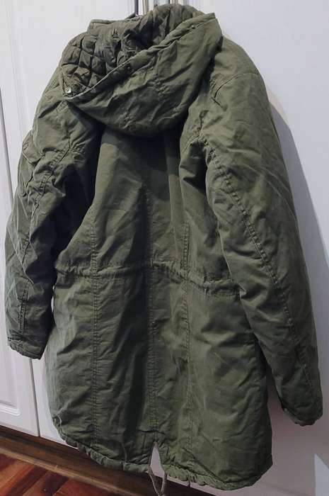Long jacket with hoodie