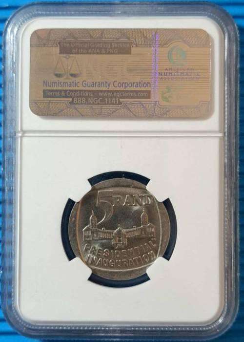 *** 1994 - SA R5 INAUGURATION - NGC MS63 ***