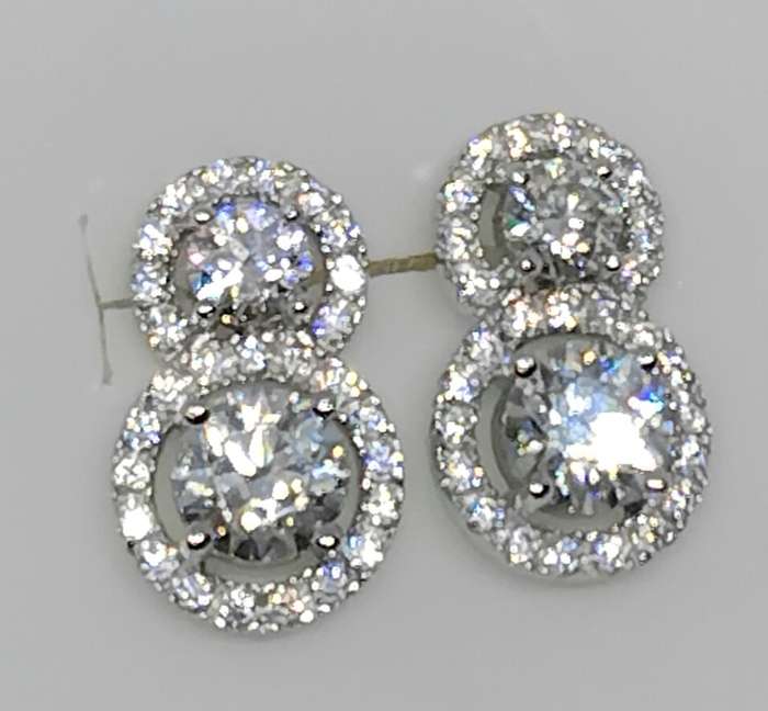3.12tcw White Moissanite Earrings