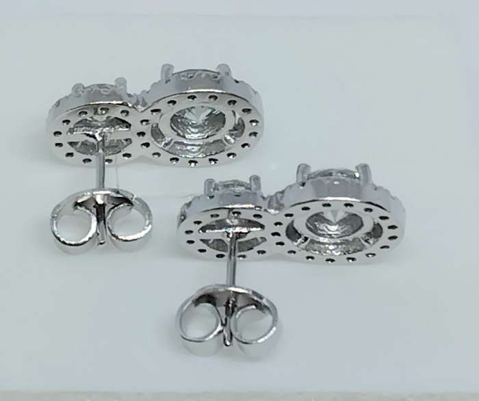 3.12tcw White Moissanite Earrings