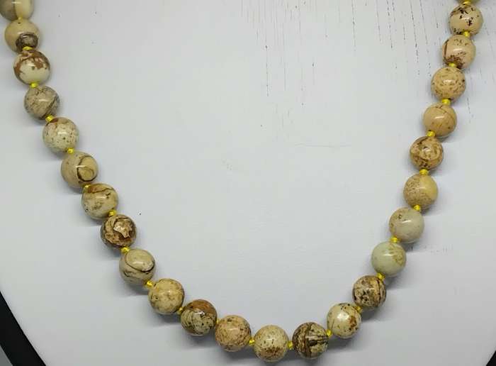 Picture Jasper Semi Precious Stone Necklace