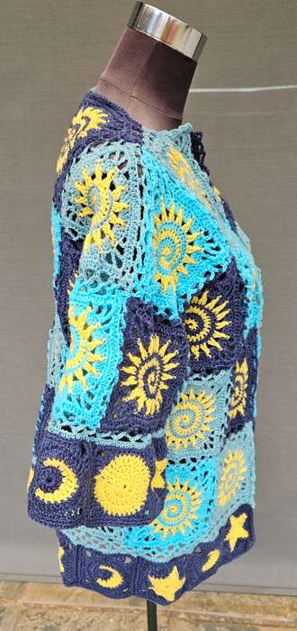 Handmade crochet jacket, size 38, new