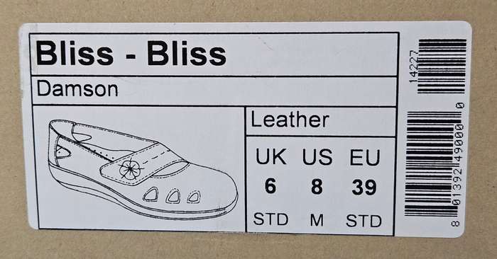 Hotter Bliss leather shoes, size 6, new
