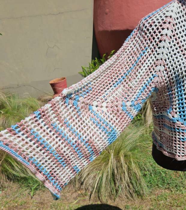 Handmade crochet lightweight cardigan, size 36-40, new