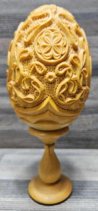 Carved wooden Russian? Ukranian? Easter Egg
