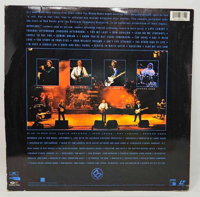The Moody Blues - A Night at Red Rocks with the Colorado Symphony Orchestra - Laser Disc