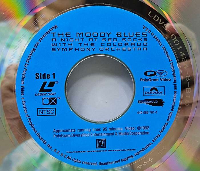 The Moody Blues - A Night at Red Rocks with the Colorado Symphony Orchestra - Laser Disc