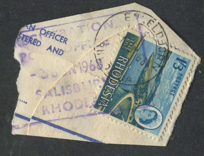 Rhodesia - Used On Piece