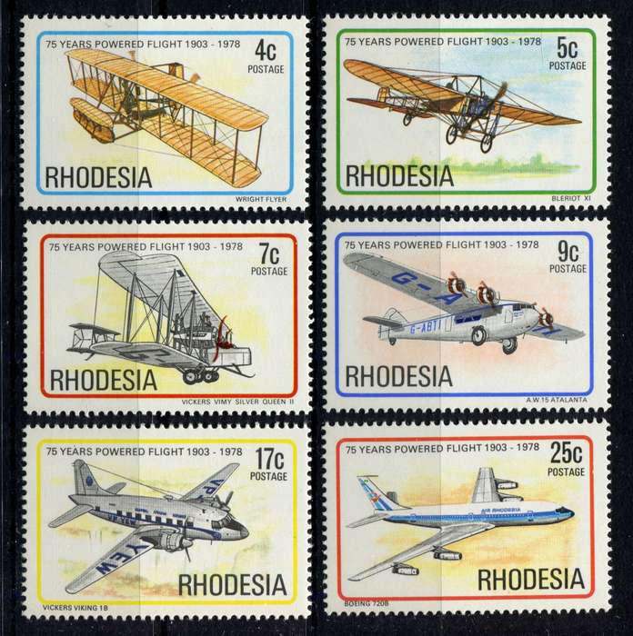 Rhodesia - Aircraft - 1978 - MNH