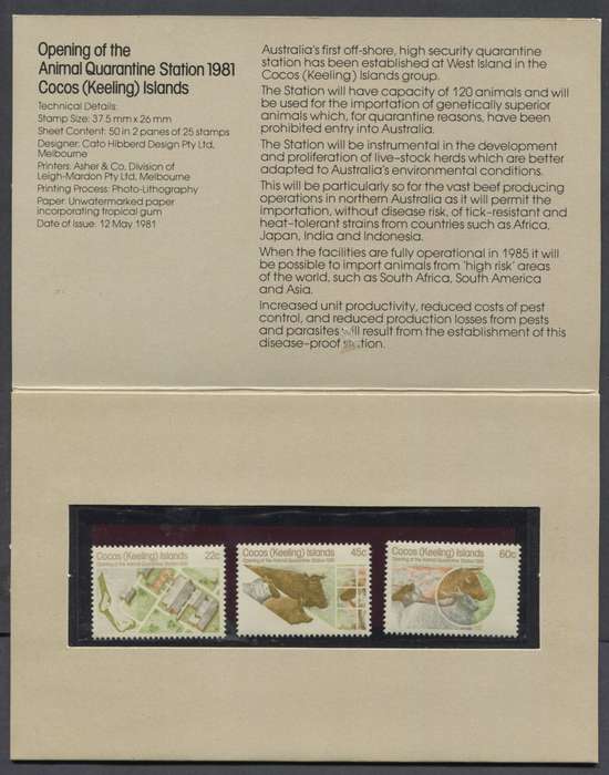 Cocos Islands - Presentation Pack - 1981 - MNH