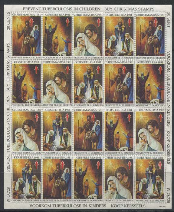 RSA - Cinderella - Christmas Stamps - 1981