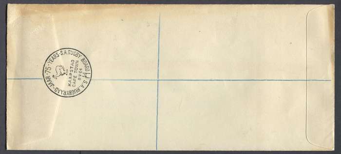 RSA - Cover Registered At Cape Town Post Office