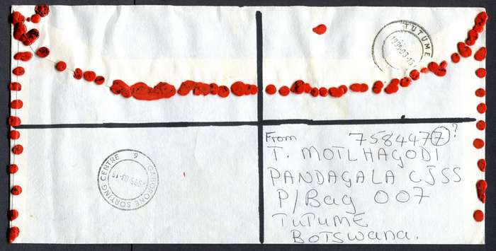Botswana - "Maxi" Size Registered Cover