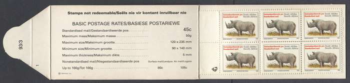 RSA - Booklet - 1993 - "93/3 1" - MNH