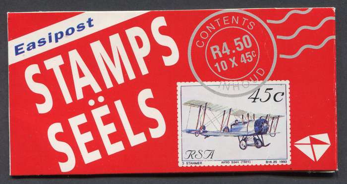 RSA - Aviation Booklet Flap 13 With Rhino Stamps - MNH