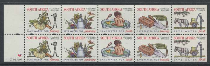 RSA - Booklet Pane of 10 - 1997 - MNH