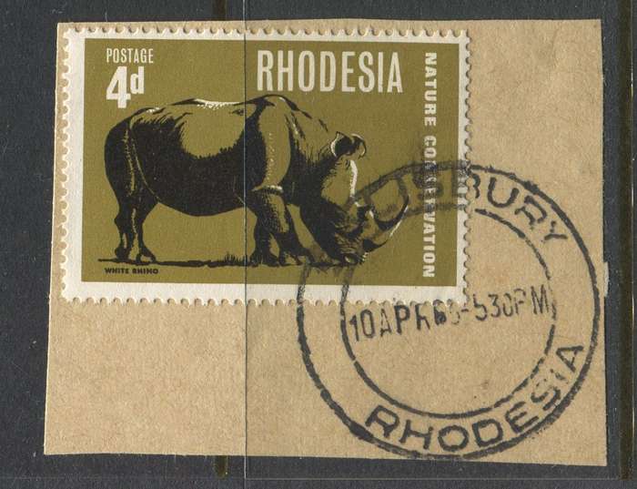 Rhodesia - Used On Piece