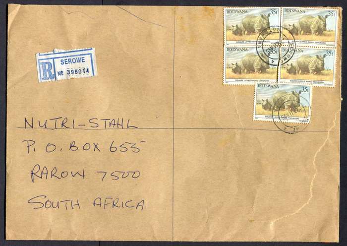 Botswana - B5 Size Registered Cover