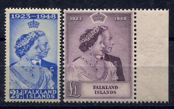 Falkland Islands - Royal Silver Wedding - 1948 - MNH