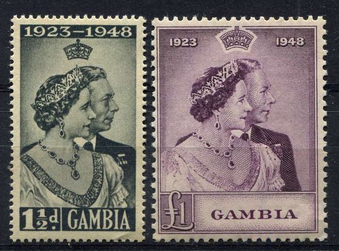 Gambia - Royal Silver Wedding - 1948 - MNH