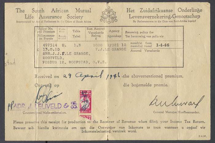 Union of SA - Revenue Document