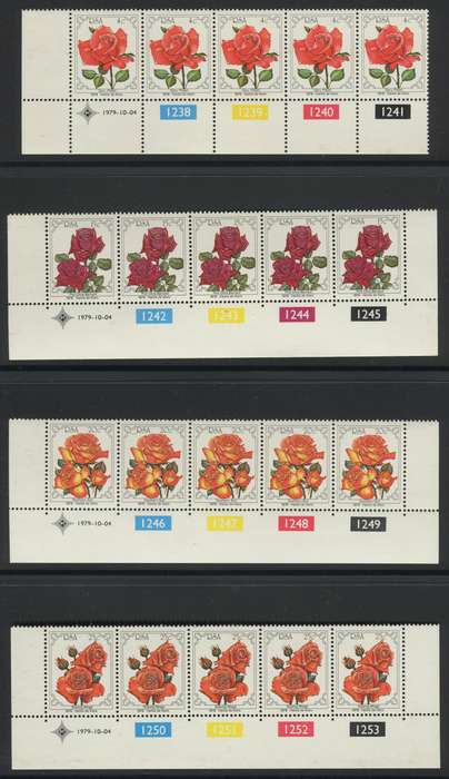 RSA - Set Of 4 Control Strips Of 5 - 1979 - MNH